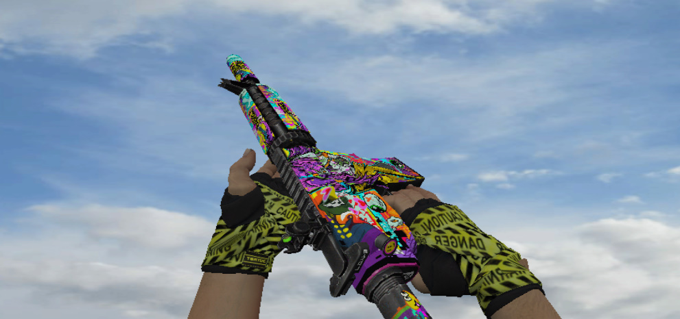 Модель HD M4A4 In Living Color для CS 1.6
